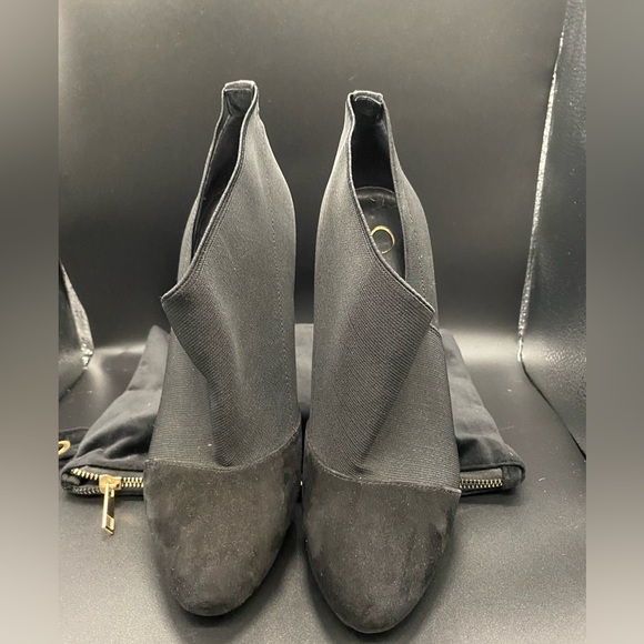 🍁🍂Jessica Simpson Neesha Black Suede Platform Bootie - size 8 with 5” Heel - Picture 4 of 9